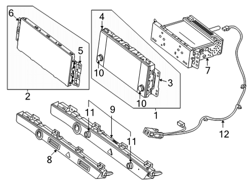 Switches SWITCH ASSY-MULTIFUN Diagram for 934C2R0250