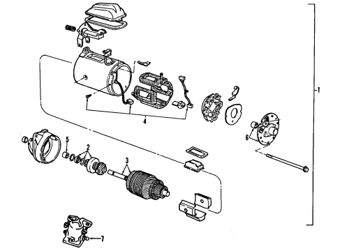1988 Ford Aerostar Starter Starter Diagram for E69Z11002A
