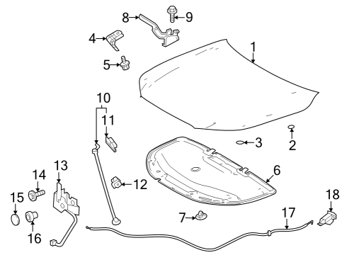 Hood & Components Hood Seal Diagram for 9095006123