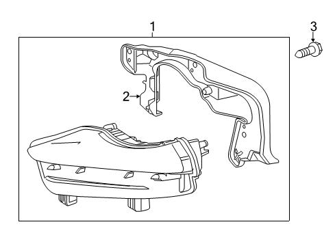 2016 Toyota Highlander Daytime Running Lamps Daytime Run Lamp Diagram for 814400E020