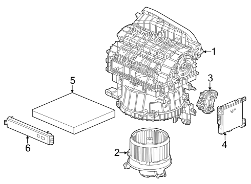 Blower Motor & Fan MOTOR ASSY-, FAN Diagram for 79310T21A41