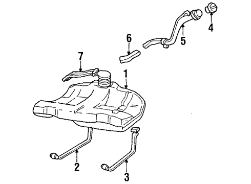 1992 Oldsmobile 98 Fuel Supply Pump, Fuel(Ep285) Diagram for 25028108