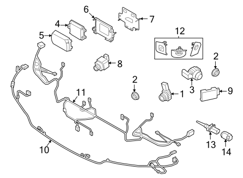 Lane Departure Warning KAFAS CAMERA:665010 Diagram for 66515A97A00