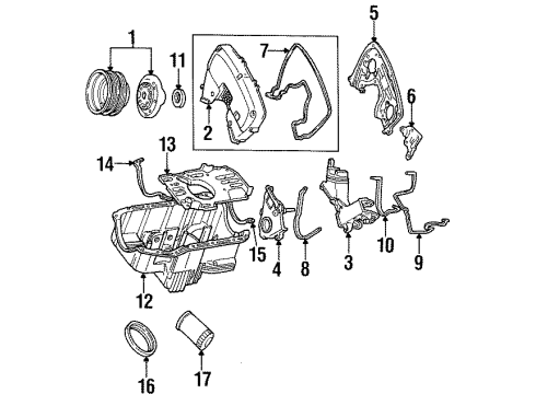 1992 Ford Taurus Filters Element Diagram for E6SZ9601B