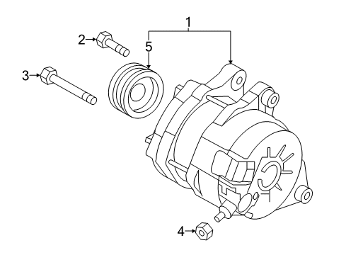 2018 Toyota Yaris iA Alternator Voltage Regulator Diagram for 27700WB001