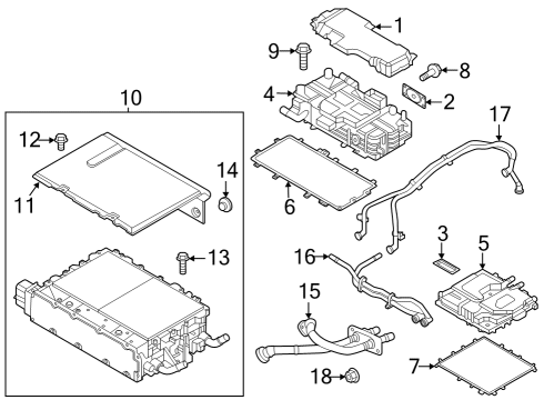 Electrical Components Nut-Washer Assembly Diagram for 1338106007K