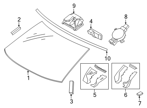 Lane Departure Warning SENSOR, BLIND SPOT M Diagram for 88162WAA14