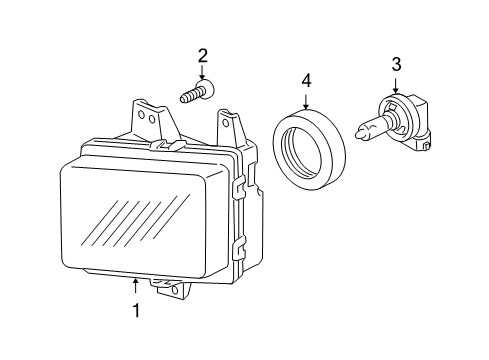 2013 Honda Ridgeline Bulbs Foglight Unit, Passenger Side Diagram for 33901SJCA01