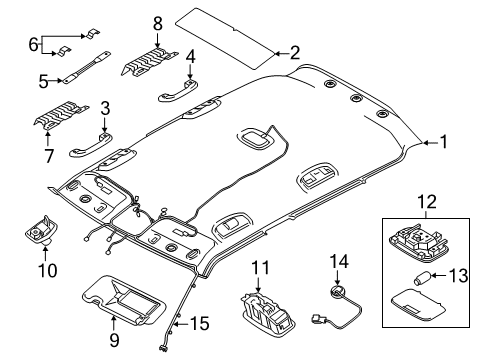 2021 Hyundai Venue Interior Trim - Roof WIRING ASSY-ROOF Diagram for 91800K2250