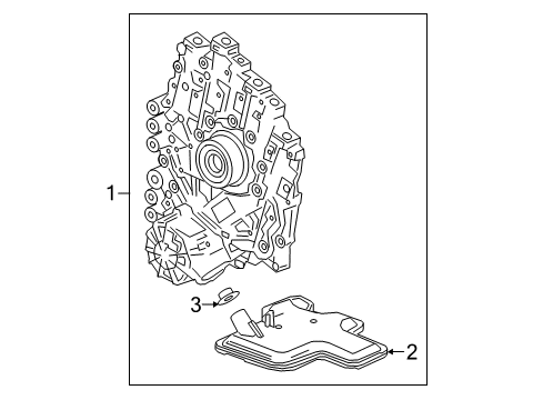 2018 Chevrolet Traverse Transaxle Parts SEAL KIT-A/TRNS SERV (OVERHAUL)(NON-ETRS) Diagram for 24046856