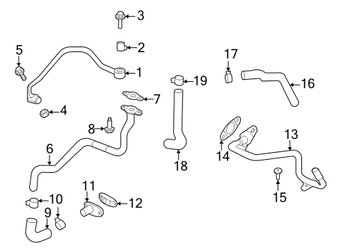 2022 Acura MDX Turbocharger BOLT, SPECIAL (6X17) Diagram for 9001159B010