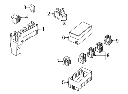 Fuse & Relay Relay-Wiper Diagram for 252308990B