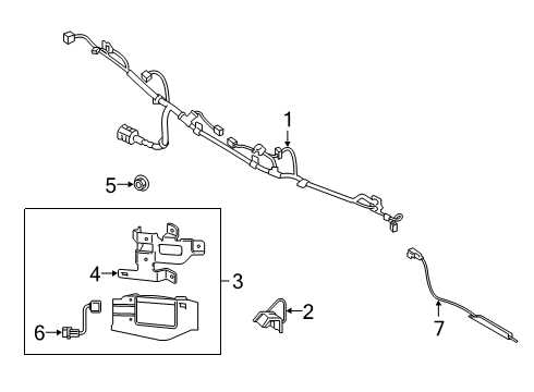 2019 Hyundai Veloster Electrical Components - Rear Bumper EXTN Wiring Assembly-BWS Diagram for 91880J3100