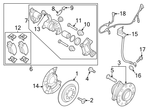 Rear Brakes COVER-DUST RR, LH Diagram for 58243N9100