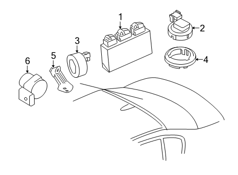 2012 BMW 328i xDrive Parking Aid Adapter Pdc Speaker Diagram for 66216938079