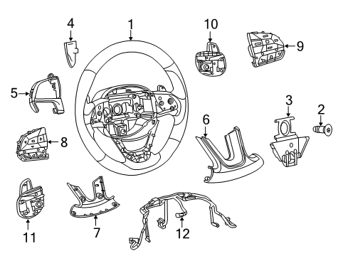 2014 Jeep Grand Cherokee Cruise Control System Switch-Speed Control Diagram for 68321895AA