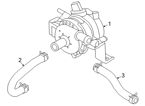 2019 Kia Soul EV Water Pump Hose Assembly-Reservoir To Ewp Diagram for 369300E400
