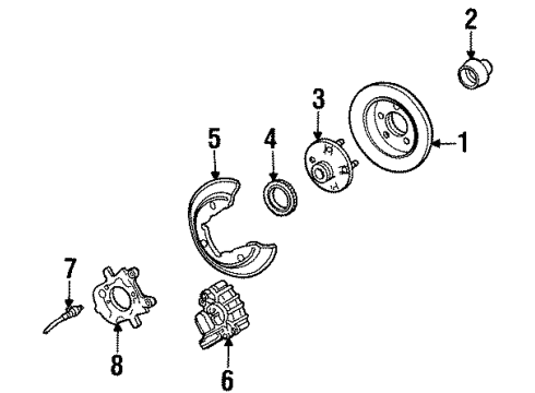 1997 Mercury Sable Anti-Lock Brakes Control Module Diagram for XF1Z2C219AA
