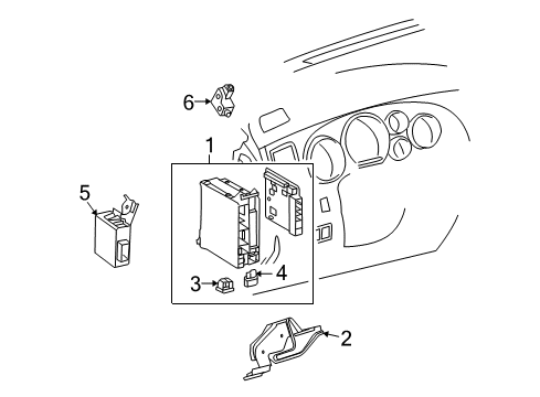 2008 Toyota Sequoia Switches Junction Block Diagram for 827300C420