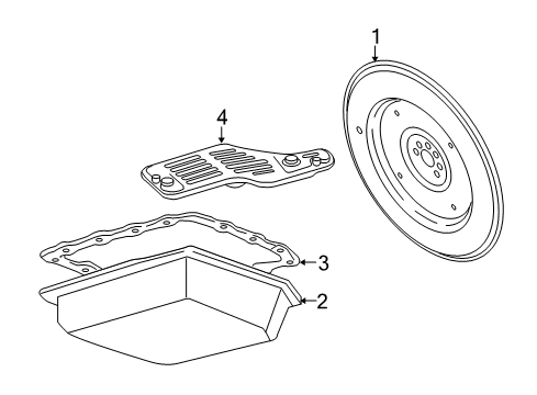 2016 Ford Mustang Case & Related Parts Drive Plate Diagram for FR3Z6375A