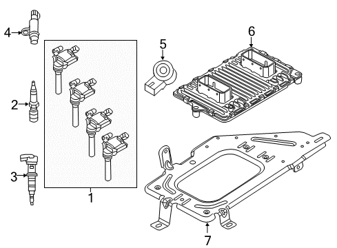2018 Ram 2500 Ignition System Spark Plug Diagram for SP138239AC