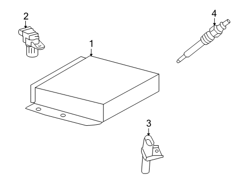 2004 Dodge Sprinter 3500 Powertrain Control Plug-Glow Diagram for 5080047AB