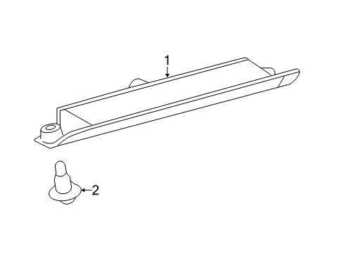 2016 Toyota Prius V High Mount Lamps High Mount Lamp Diagram for 8100647020