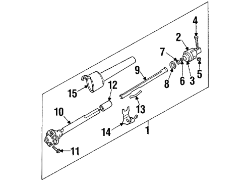 1990 Chevrolet C3500 Lower Steering Column Coupling Bolt Diagram for 7848747