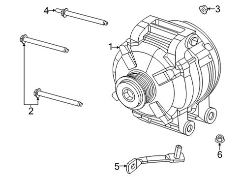 Alternator ALTERNATOR Diagram for 68045250AC