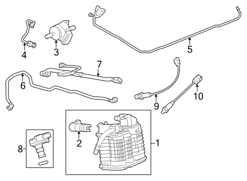 2016 Chevrolet Cruze Emission Components Air Pipe Diagram for 13408650