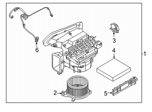HVAC Case Air Filter Kit-Air Conditioner Diagram for 272776RR0A