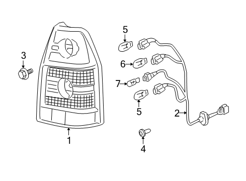 2006 Acura MDX Bulbs Socket Diagram for 33502S3VA11