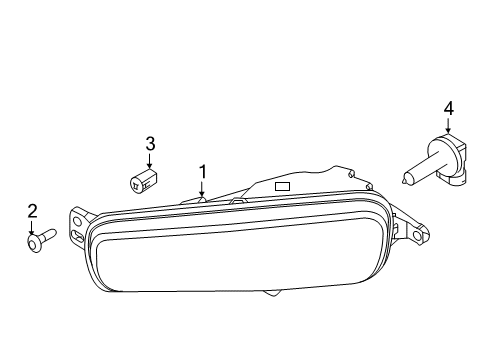 2016 Ford Focus Chassis Electrical - Fog Lamps Fog Lamp Diagram for AV1Z15200B