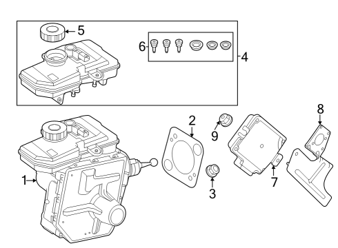 2021 BMW M3 Hydraulic System POWER BRAKE Diagram for 34517885729