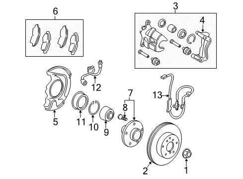 2007 Toyota Camry Anti-Lock Brakes Actuator Diagram for 4405006070