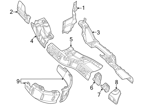 Heat Shields Shield-Heat Diagram for 68069895AC