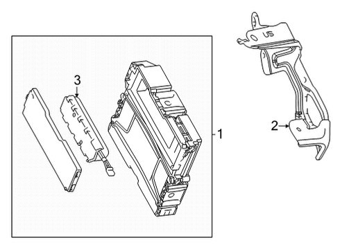 2018 Toyota Mirai Communication System Components Transceiver Diagram for 8674062030