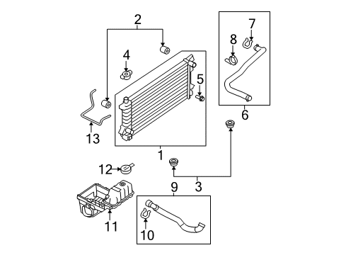 2010 Ford F-150 Radiator & Components Reservoir Cap Diagram for AL3Z8K103A