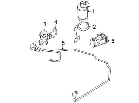 1997 Jeep Wrangler Powertrain Control CANISTER Vapor Diagram for 53031904AB
