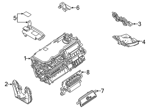2022 Toyota Venza Electrical Components Bracket Diagram for G921642010