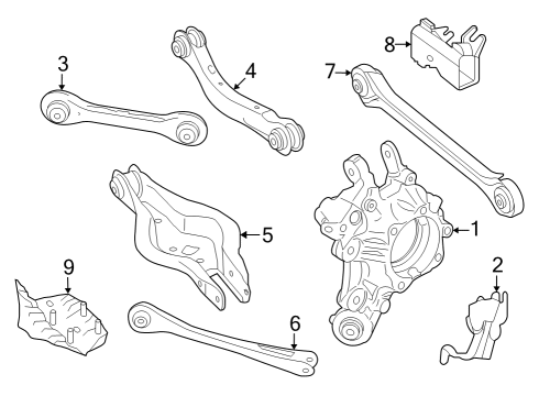 Rear Suspension, Lower Control Arm, Upper Control Arm, Ride Control, Stabilizer Bar, Suspension Components Hexalobular Socket Screw Diagram for 07119907333