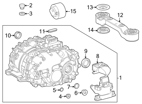 Electrical Components MOTOR ASSY, RR TRACT Diagram for G105042010