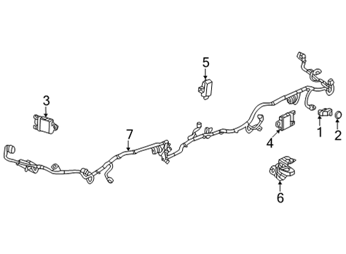 Parking Aid Control Module Diagram for 85127074