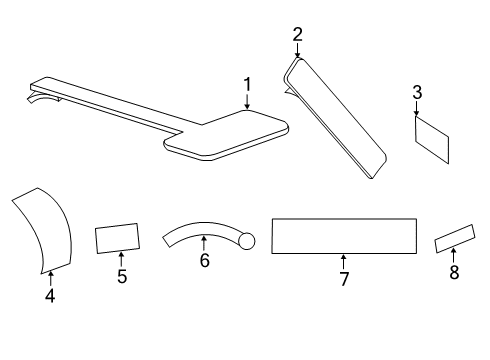 2020 Jeep Gladiator Information Labels Label-Warning Diagram for 68394686AB