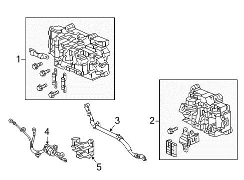 2015 Honda Accord Electrical Components Cable Comp, J/B Diagram for 1F1335K1003