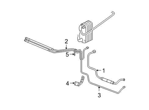 2008 Dodge Ram 3500 Trans Oil Cooler Connector Diagram for 68005253AA