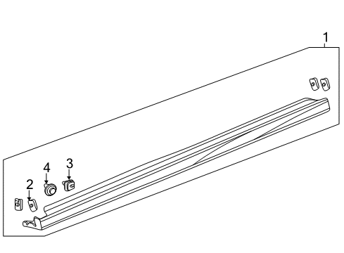 2015 Honda Odyssey Exterior Trim - Pillars, Rocker & Floor Garnish, R. *NH533* Diagram for 71800TK8A20ZA