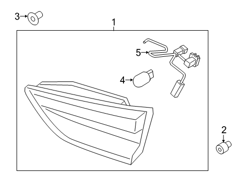 2020 Ford Escape Tail Lamps LAMP ASY - REAR, STOP AND FLAS Diagram for LJ6Z13405D