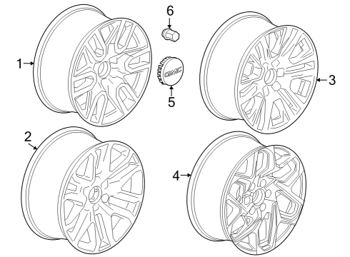Wheels Wheel, Alloy Diagram for 84570310
