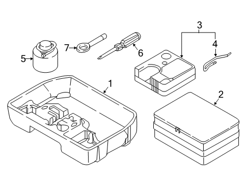 2018 Hyundai Ioniq Interior Trim - Rear Body Tire Mobility Kit Hose Diagram for 52935A2000